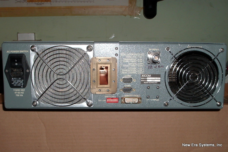 Xicom 200 watt C-Band amplifier rear view